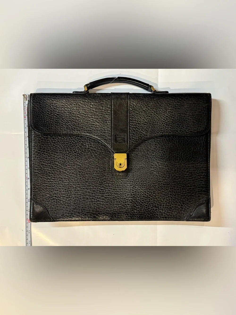 Burberry Black Leather Briefcase